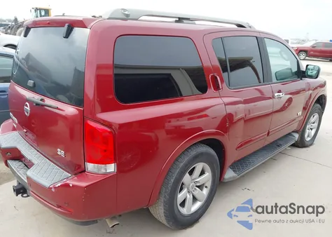 2008 Nissan Armada Se z USA, uszkodzony, nr VIN 5N1BA08D88N605665